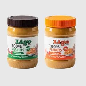 LIGO 100% 네츄럴 땅콩버터 땅콩잼 453g 천키 2개입