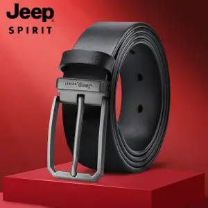 JEEP SPIRIT 남성 가죽 버클 기본 정장 캐주얼 벨트