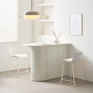 나무뜰 엘리 E0 1000 반타원형 수납장 테이블 MWF314C (착불)