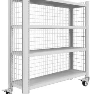 이동식 적재 중량랙 추가 화이트 중량 바퀴 창고 공장 수납