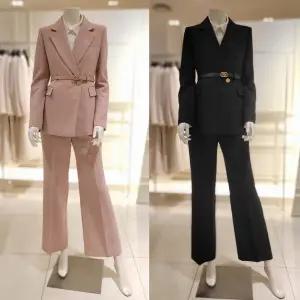 [린LYNN] (L413) 여성 베이직 테일러드 원버튼 자켓 팬츠 정장세트 LGJKPB8100/LGSLPB8100