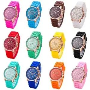 랜덤 발송 실리콘 손목 시계 패션 학생용 아동 공용 선물 로즈골드 입학 졸업 고급 명품 캐주얼 데일리