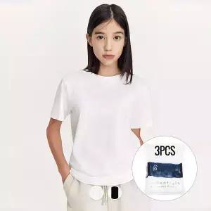 [지오다노주니어] 03245801 루즈핏 레이어드 반팔티(공용,3PCS)