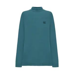 [크로커다일레이디] 크로커다일레이디 실루엣 변형 반폴라 심플 기모 티셔츠CLCWTS904