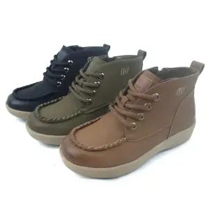 순이의신발장 발편한 가죽 미끄럼방지 여성 앵글 앵클 기모 워커부츠 여자 겨울 발목 숏부츠