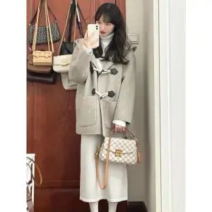 여자 더플코트 데일리 클래식 가을겨울 오피스 떡볶이 숏