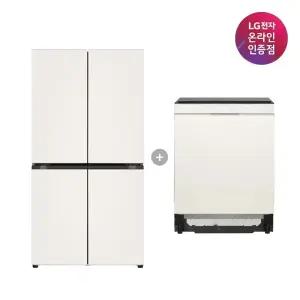 LG 디오스 오브제컬렉션 매직스페이스 냉장고 + LG 디오스 식기세척기 (T875MEE111 + DUE6BGL1E)