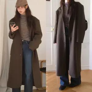 [모코블링] 맥시 싱글 롱코트 #카라코트 #싱글코트 #롱코트 #오버핏코트 #슬릿코트 #연말룩