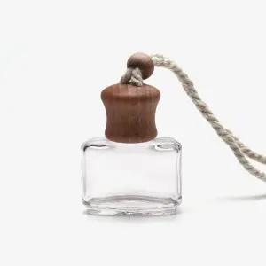 새로핸즈 차량용 디퓨저 유리용기 라운드 우드캡 8ml (끈 속캡포함) 방향제 사쉐 만들기