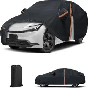 2001-2025 토요타용 프리우스 자동차 커버 장착 방수 전천후 야외 풀 외부 지퍼 도어 및 비 오는 태양