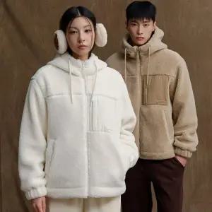 체이스컬트 HC24 양털 보아 후드 점퍼 공용 양털 보아 후드 집엎 뽀글이 후리스 점퍼