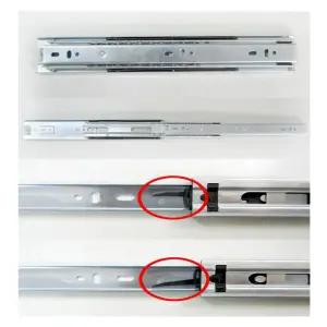 문주 3단 레일 450-600mm 가구 부속/볼레일/씽크대/서랍장/서랍/언더/밥통/책상/렌지대/보수용/싱크대/선반