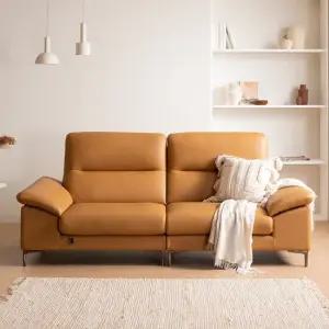 [다우닝] 아지오 3인 전체 통가죽 소파