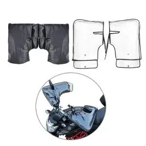 겨울 방한핸드워머+투명커버세트 오토바이 가죽 핸들토시 (WFK5U87)