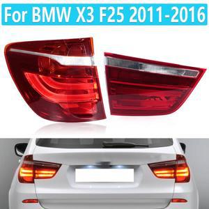 BMW F25 X3 2011-2016 용 LED 테일 라이트 자동차 후방 회전 신호등 정지 브레이크 램프 안개 63217217