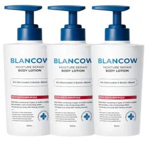 블랑카우 모이스처 보습 사계절 바디케어 바디로션 각질 모공트러블 뱀살피부 문제성피부 500ml 3개