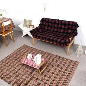 북유럽 체크 카페트 러그 거실 방수코팅 매트 소 / 중 W9B414E