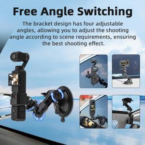 호환 DJI Osmo Pocket 3 차량용 마운트 어댑터-GoPro Hero Insta360 액션캠 액세서리 흡입 컵 확장 브래킷