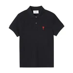 [아미] AMI BFUPL001 760 001 아미 드 꾀흐 스몰 하트 로고 폴로 공용 반팔티