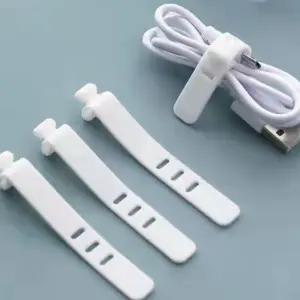 실리콘 케이블타이 케이블 타이 선 정리 컴퓨터 충전기 책상 전선 전선정리