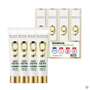 씨실 인산가 무불소 9회 죽염 치약 150g x 4개 죽염치약 소금치약 히말라야솔트 9회죽염 인산죽염