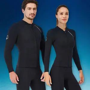 2mm 프리다이빙 슈트 서핑 슈트 수트 잠수복 상의 M-GD-ST001