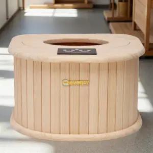 건식 족욕기 전자파 없는 온열 찜질 종아리 하지 발관리 좌훈겸용 편백나무