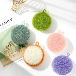 아크릴 수세미 5개 주방 다목적 설거지 거품 버블 스펀지