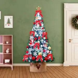 매장크리스마스트리 산타 전구포함 풀세트 210cm 웰컴