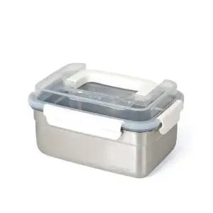 [퀸센스] 무연마제 센싱락 스텐304 밀폐 보관용기 2호 2100ml 중 김치통