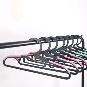 [디베르소]블랑 유아 논슬립 옷걸이 50P(블랙-민트/핑크) 어깨뿔방지