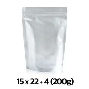 이지포장 은박 지퍼스탠드 커피 원두 봉투 200g 50매 소분 포장용