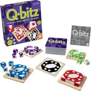 가족 게임의 밤을 위한 Mindware Q-Bitz 패턴 매칭 펀 보드 게임
