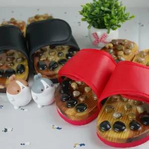 지압슬리퍼 자갈 건강 발마사지 사무실 조약돌 슬리퍼