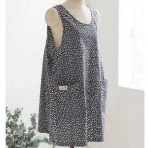 꽃송이 원피스 앞치마 면 유치원 교사 주방용