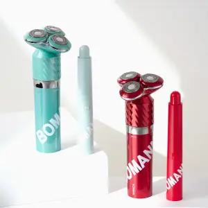 보만 마그넷 원터치 전기면도기 코털제거기 세트 2컬러 EIS321T1R EIS321T6M