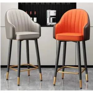 홈바 의자 고급 바체어 고정형 스탠드 의자 쿠션 등방이 모던