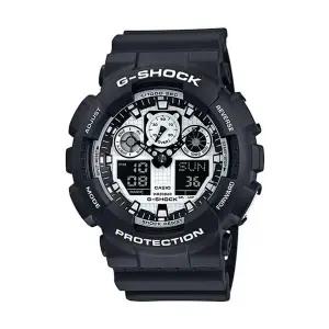 [신세계라이브쇼핑]지샥 GA-100BW-1A 빅페이스 블랙 앤 화이트 아나디지 남성 우레탄 시계