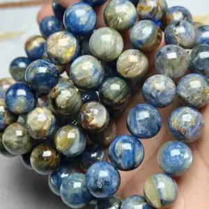 AAA 모넷 드래곤 플래시 카야나이트 매끄러운 원형 루즈 비즈 DIY 주얼리 액세서리 팔찌 및 매칭