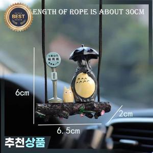 귀여운 토토로 자동차 장식 애니메이션 피규어  인테리어 모델 장난감 소년 생일