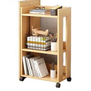 이동식 슬라이딩 미니 북카드 사무실 미니책장 서재 원목