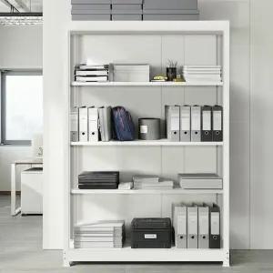 올메탈 철판수납장 MAX200 고하중 창고선반 5단 1500x450x2100