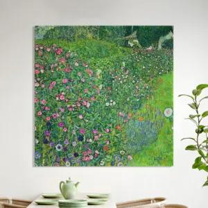 명화 클림트 이탈리아정원 캔버스액자 69x69cm