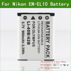 Lanfulang EN-EL10 EN 디지털 카메라 배터리 + Nikon COOLPIX S510 S600 용 충전기