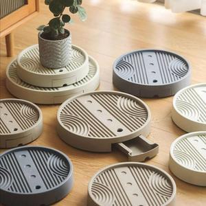 대형 화분 받침대 롤러 바퀴 바퀴달린 공기청정기