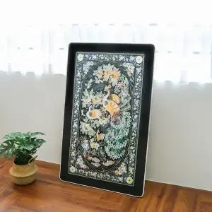 명절선물 자개무늬 이동식 식탁 600X400cm 자개상 다용도상