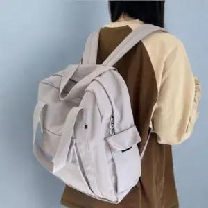 여자 캐주얼 캔버스 입학 투웨이 백팩 가방