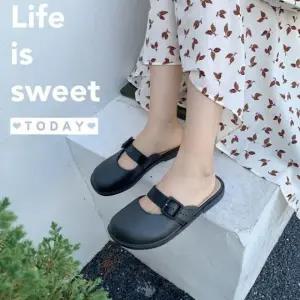 버클플랫블로퍼 슬리퍼 버클 여름 실내화 데일리 뮬 실내화 쪼리 겨울 슬리퍼 여성 뮬 사무실 화 여성샌들