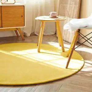 까드리아  올데이 원형 컬러 러그 (170cm)  극세사 단모 워셔블 거실 카페트