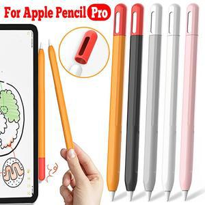 Apple Pencil Pro 용 실리콘 스타일러스 케이스 초박형 태블릿 터치 스크린 펜 보호 커버 IPencil Pro 용 다채로운 미끄럼 방지